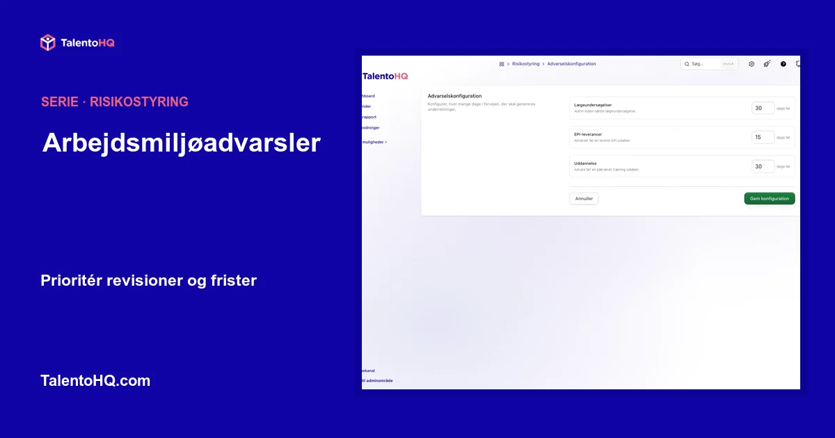 Arbejdsmiljøadvarsler: prioritér revisioner og frister