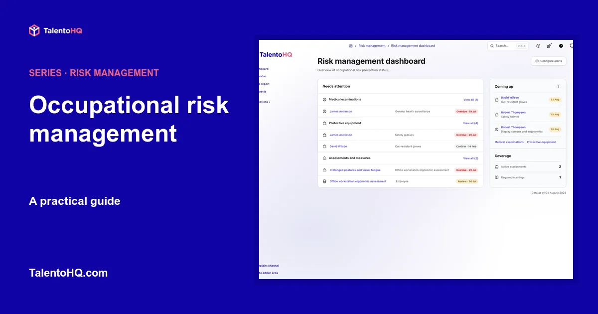 Occupational risk management: a practical guide