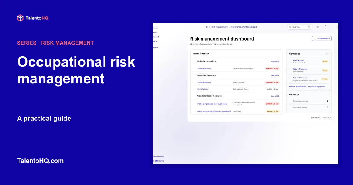 Occupational risk management: a practical guide
