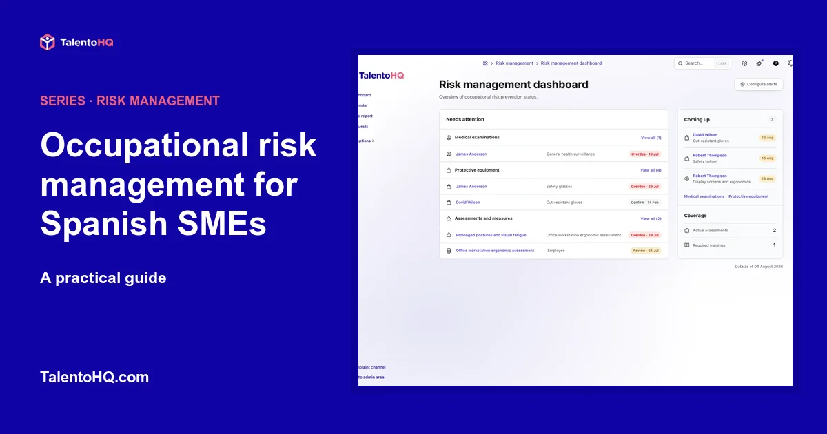 Occupational risk management for Spanish SMEs: a practical guide