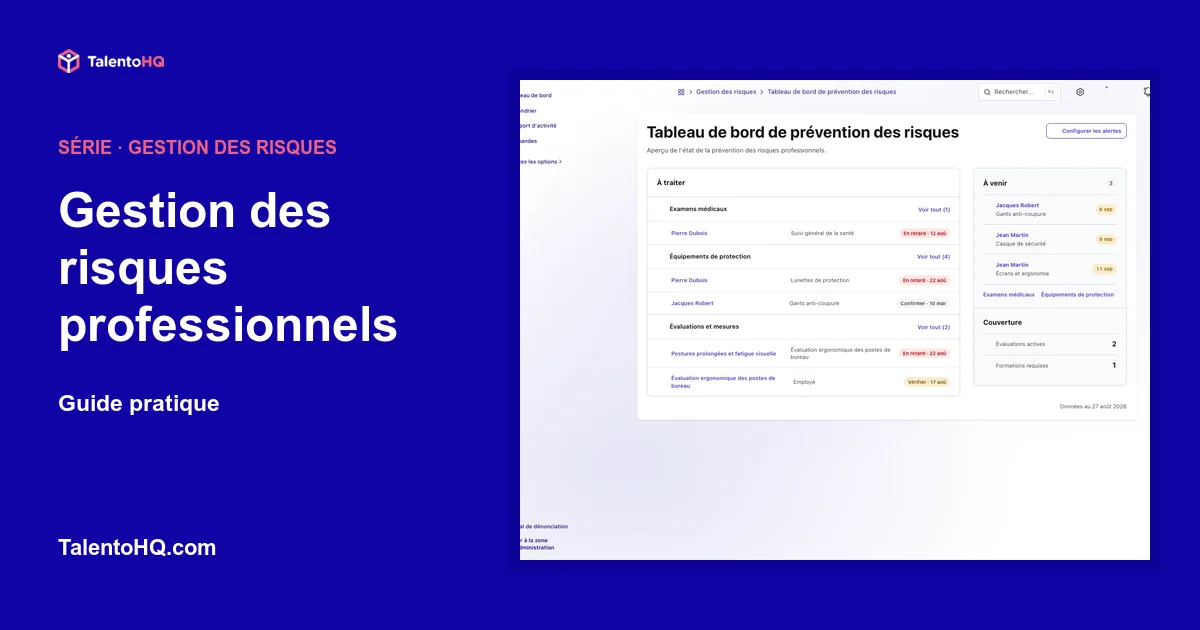 Gestion des risques professionnels : guide pratique