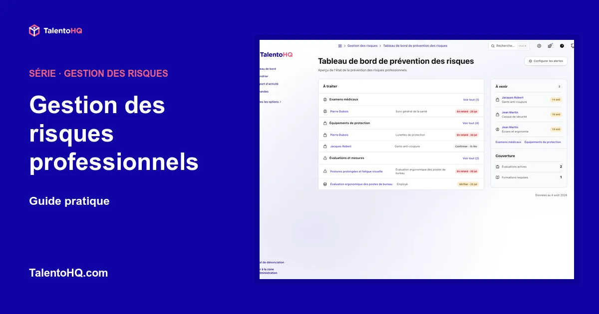 Gestion des risques professionnels : guide pratique