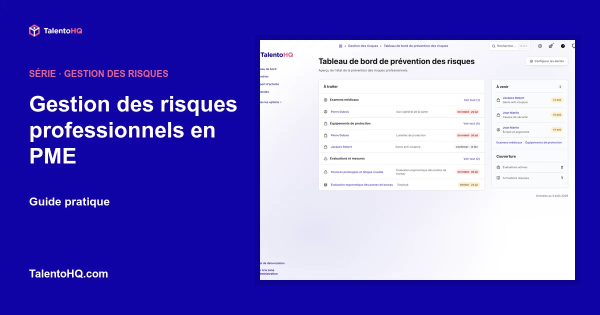 Gestion des risques professionnels en PME : guide pratique