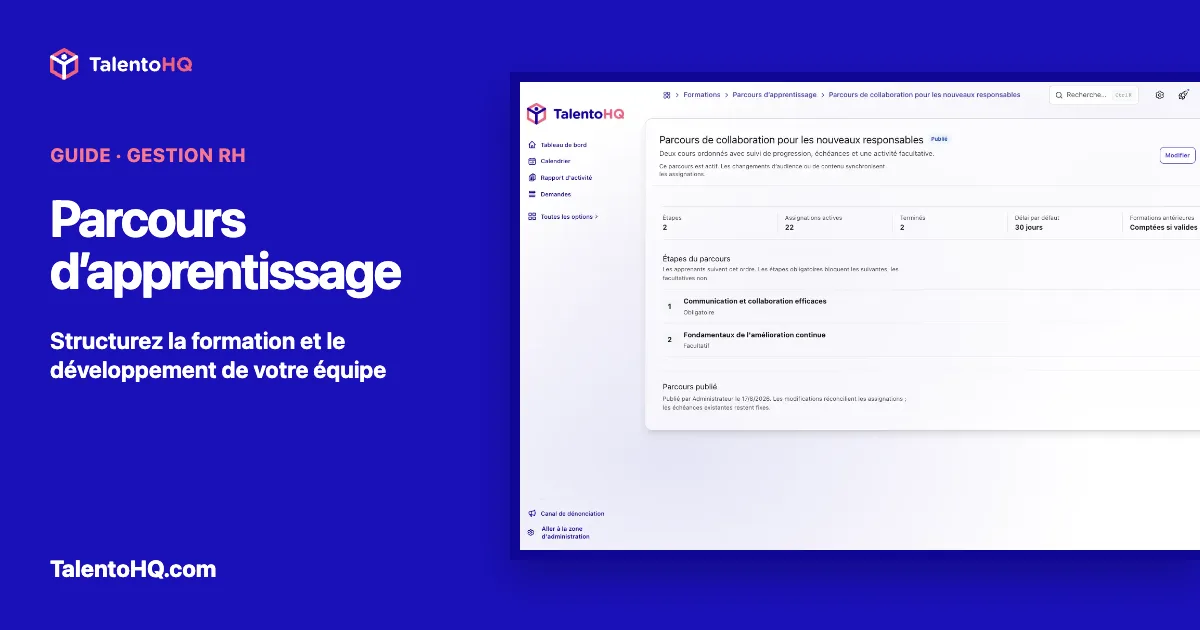 Parcours d’apprentissage : guide pratique pour les PME