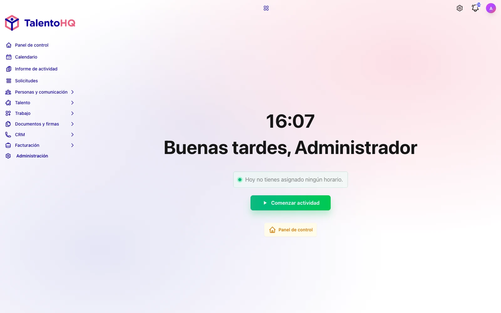 Clock-in start