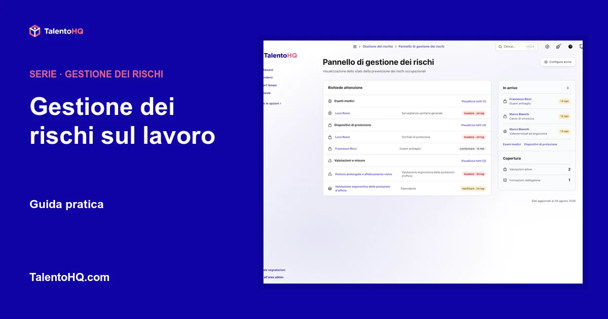 Gestione dei rischi sul lavoro: guida pratica