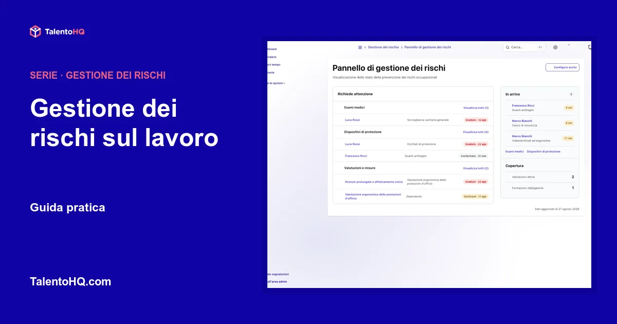 Gestione dei rischi sul lavoro: guida pratica
