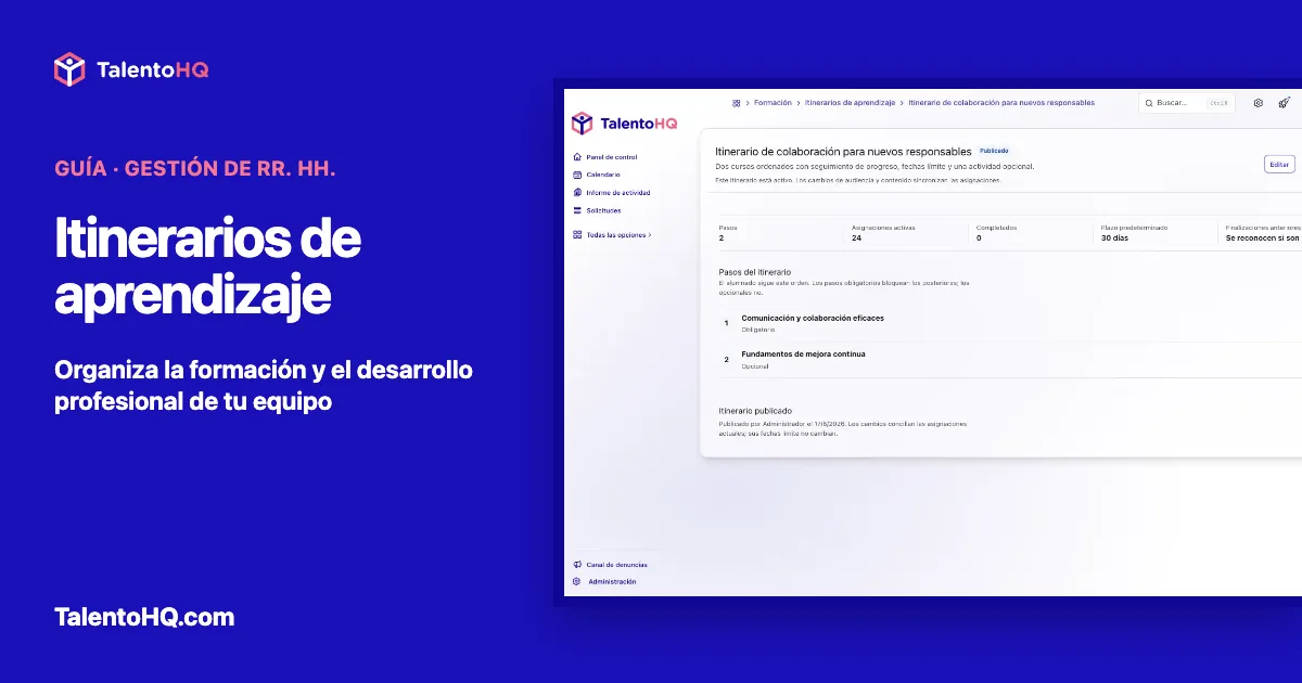 Itinerarios de aprendizaje: guía práctica para pymes
