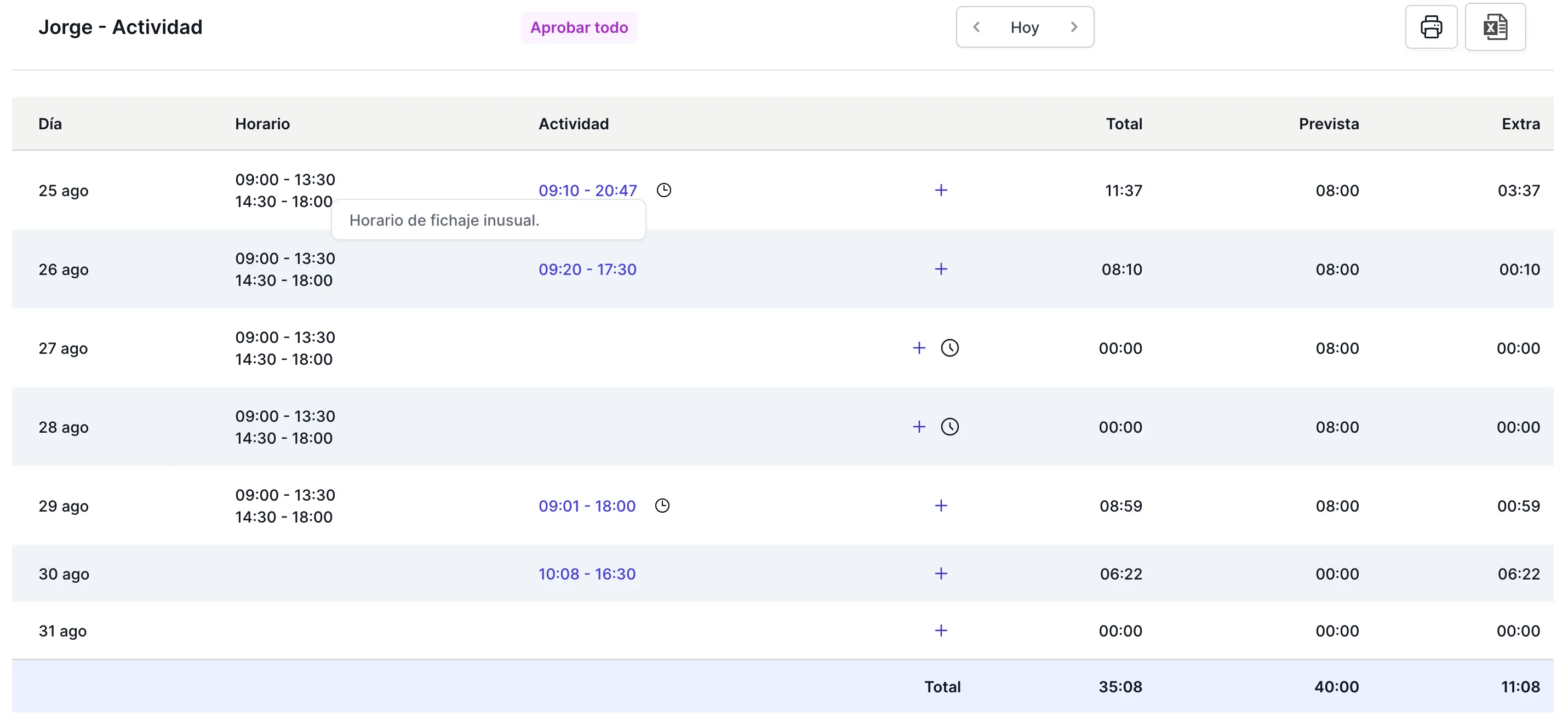 Revisar registro de actividad