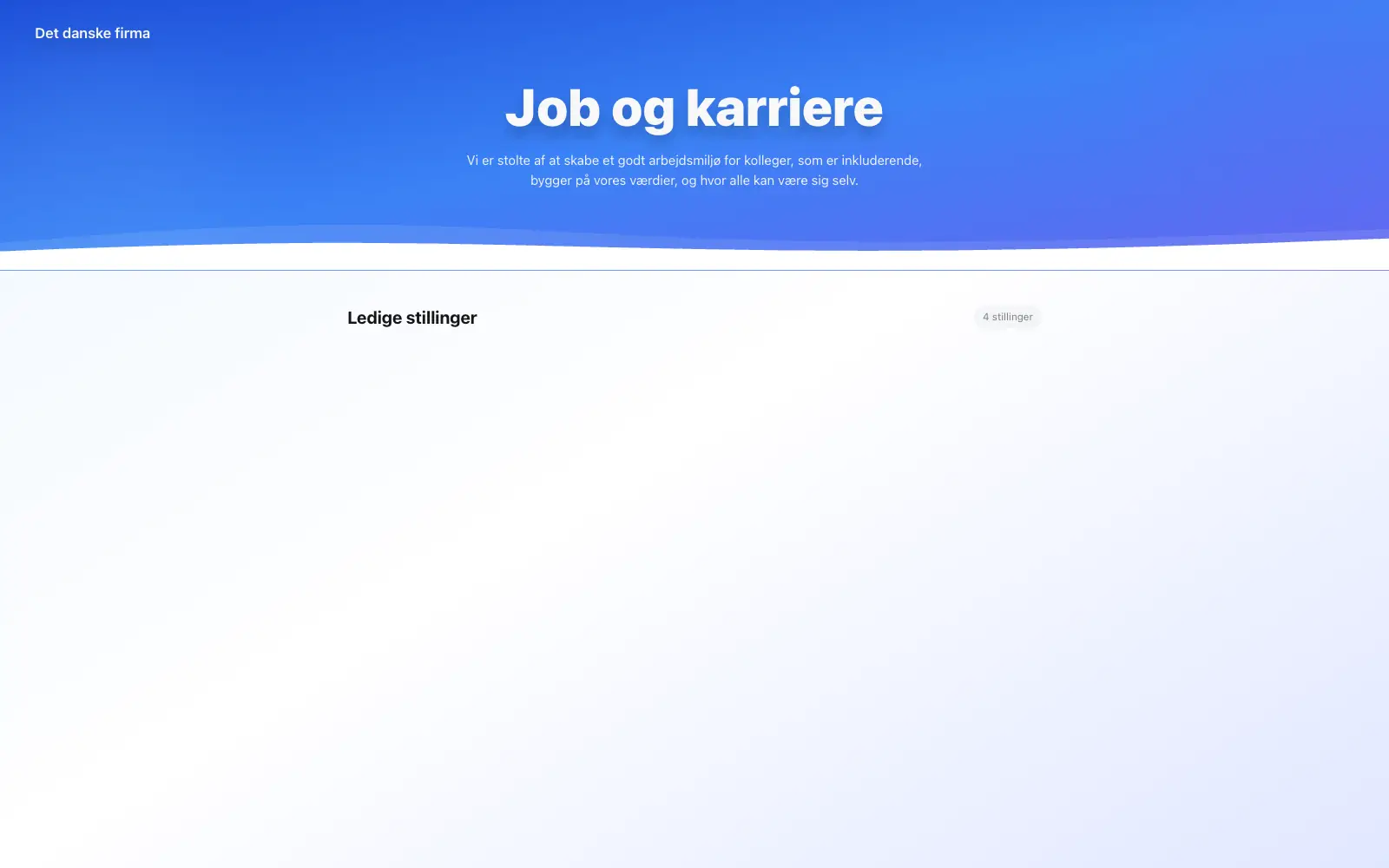 Søgning efter jobopslag i TalentoHQ på dansk