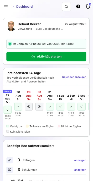 TalentoHQ auf dem Smartphone