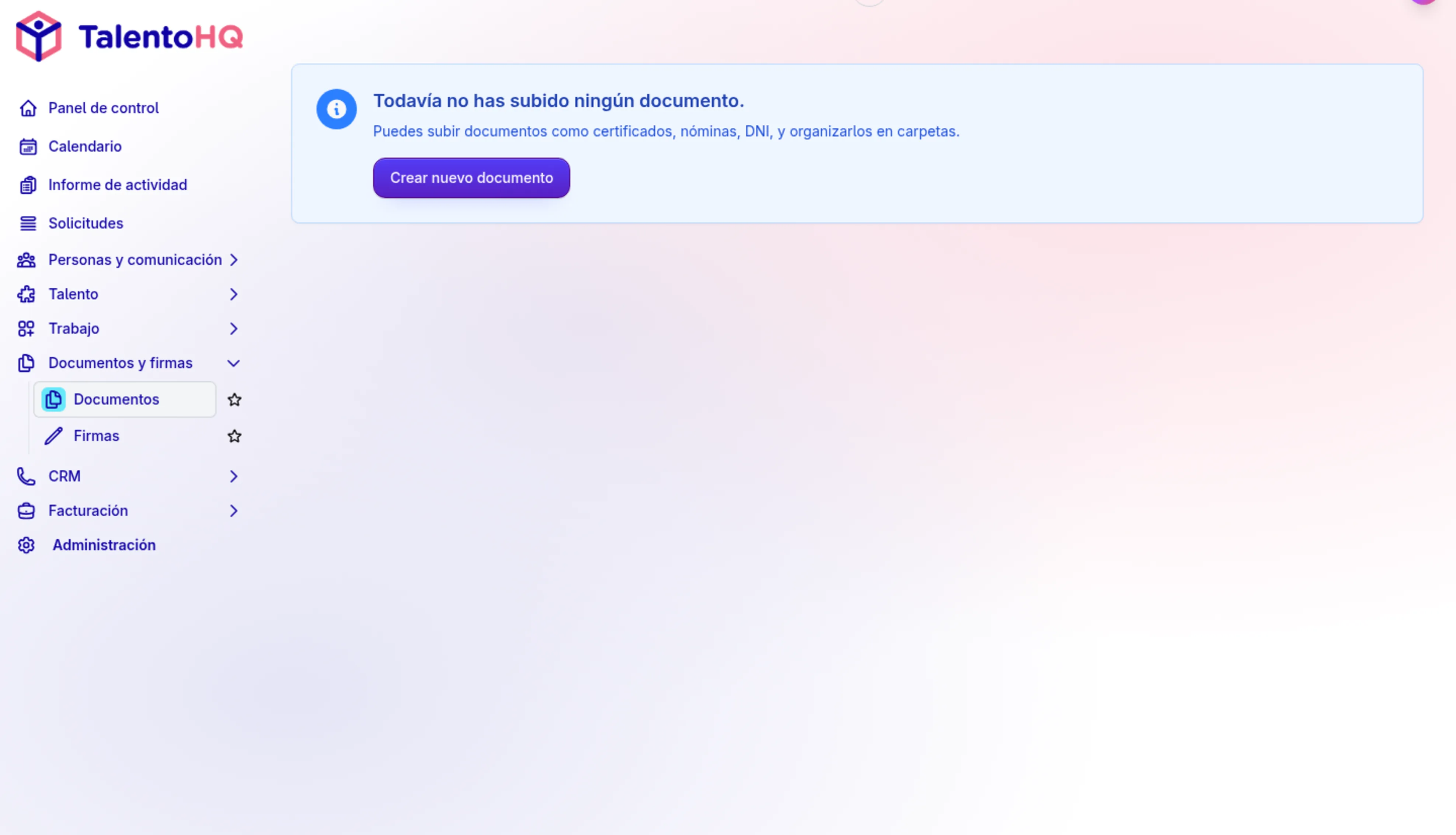 Documents in TalentoHQ