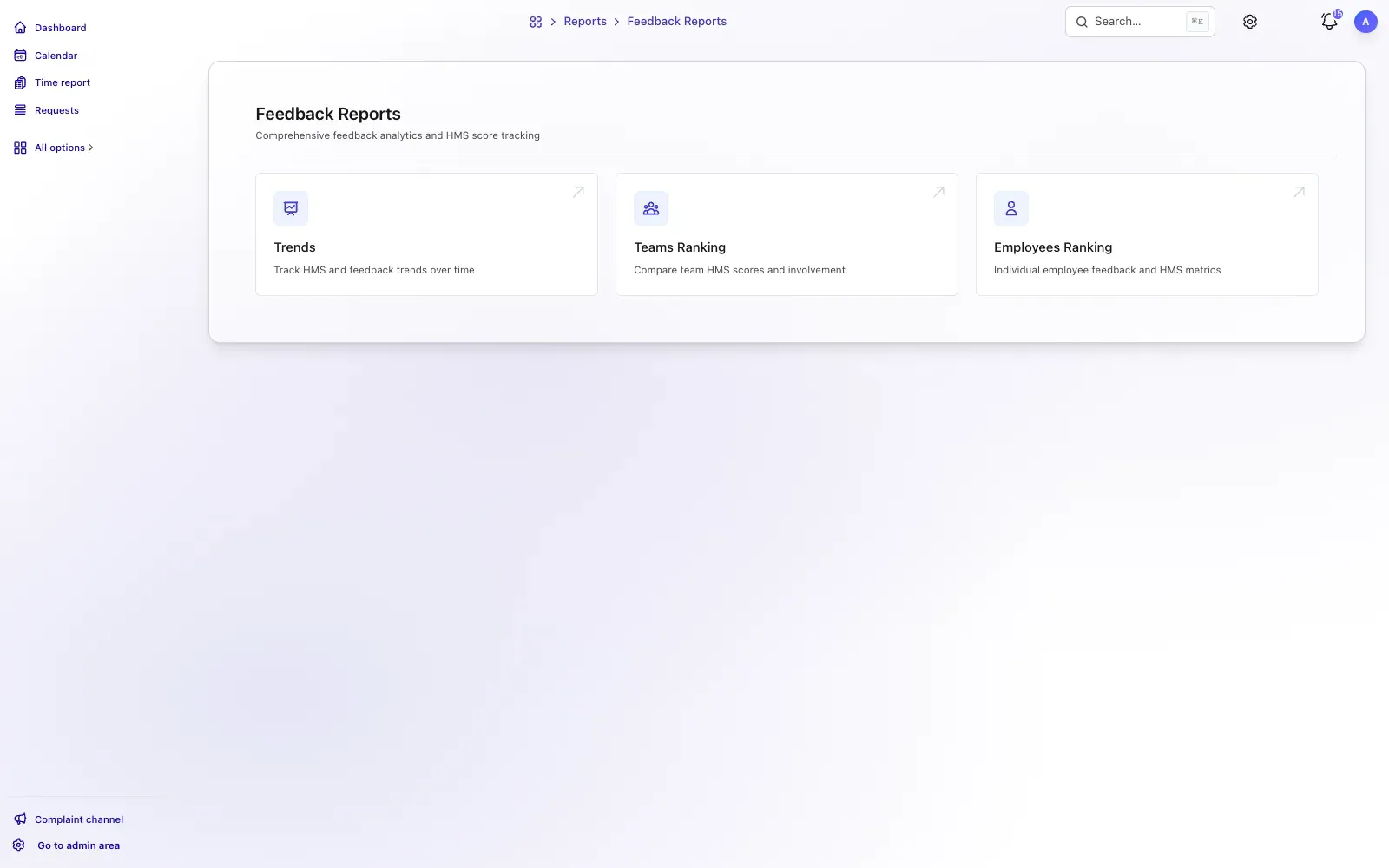 Employee surveys and feedback in TalentoHQ