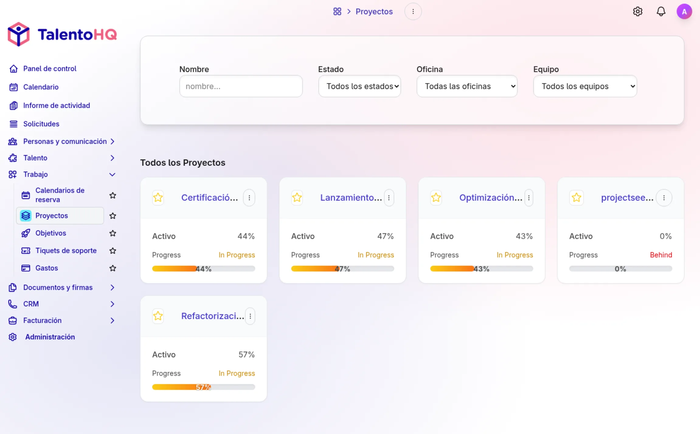 Project and task management with time and expense control