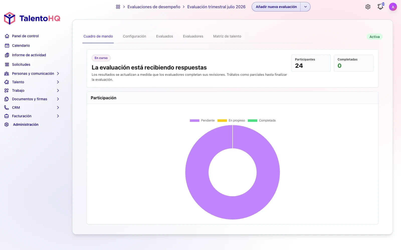 Evaluación de competencias y desempeño en TalentoHQ
