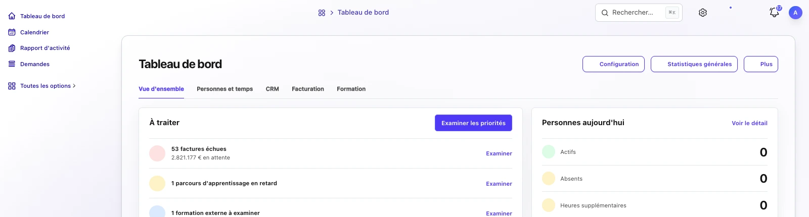 Des fonctionnalités RH organisées selon le travail réel de votre équipe.