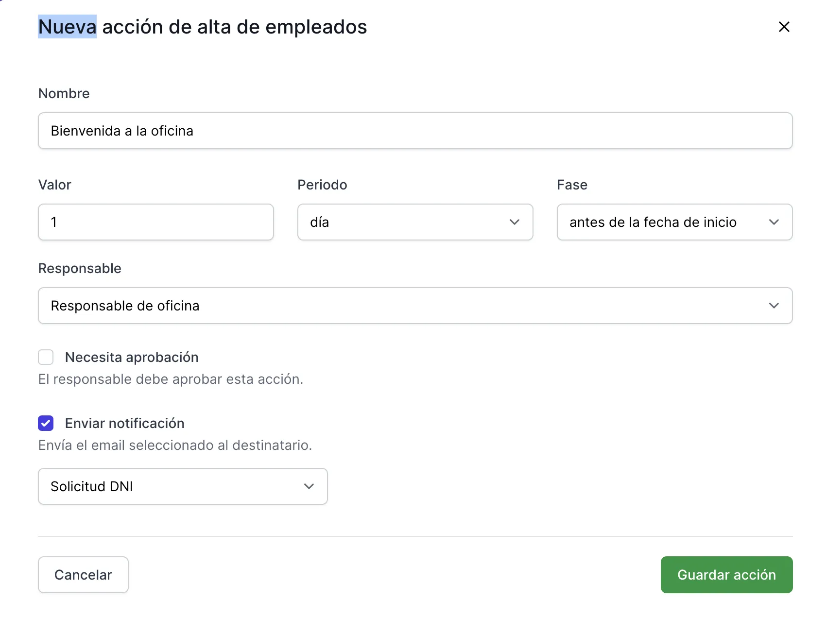 Erstellung eines neuen Onboarding-Prozesses in TalentoHQ
