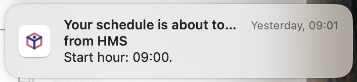 Ejemplo de notificación
