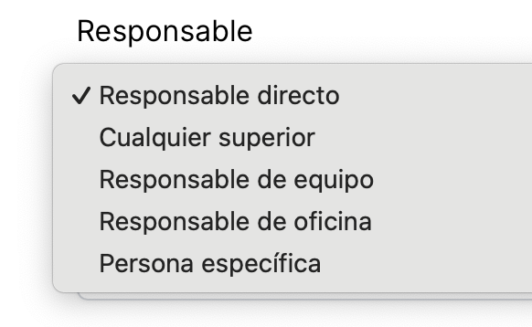 quien puede aprobar una solicitud de baja o ausencia