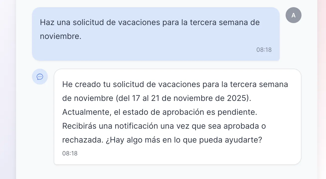 solicitud de vacaciones